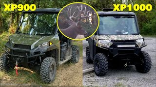 2019 Polaris XP900 vs XP1000 Northstar first comparison property tour food plots trail cams [upl. by Aneladdam80]