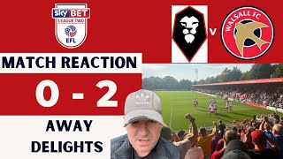 Salford 02 Walsall instant match reaction [upl. by Sibella]