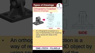 Orthographic projection  Engineering drawing [upl. by Beitz]