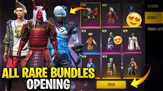 💥 First Time Open All Rare Bundles And Guns 💥 Cupid Scar And Samurai 💥 Exchange Token  FreeFire [upl. by Madelina586]