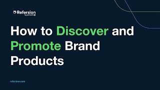 How to Discover and Promote Brand Products [upl. by Nanaek783]