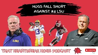 REACTION Hogs Fall Short in Homecoming Loss to LSU [upl. by Boothman]