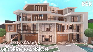 Luxurious Modern Mansion  No Large Plot  Bloxburg Build [upl. by Eseekram195]