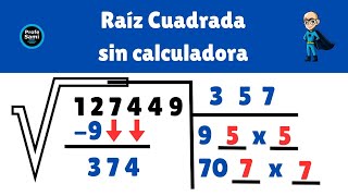 Raíz Cuadrada  Cómo Sacarla con 6 cifras  Sin Calculadora [upl. by Nylassej]