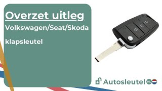 Klapsleutel overzetten  Volkswagen Seat Skoda  MQB autosleutel  Autosleutelnl [upl. by Ydok272]