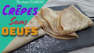 Pâte Crêpes sans Oeufs  Cook e Club [upl. by Atnwahsal]