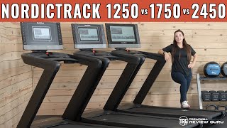 NordicTrack Commercial 1250 vs 1750 vs 2450  Treadmill Comparison [upl. by Dnomsaj]