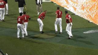 Clemson Baseball vs Davidson Rain Delay Antics [upl. by Rugg112]