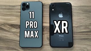 iPhone 11 Pro Max vs iPhone Xr [upl. by Karalynn851]