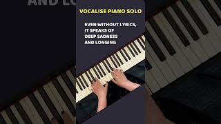 Rachmaninoff quotVocalisequot Piano Solo thepianokeys vocalise [upl. by Ahsinom]