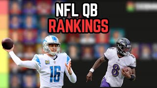 NFL QB RANKINGS [upl. by Tenneb]