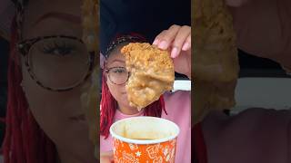 Popeyes fried chicken mukbang asmr [upl. by Babbette]