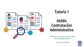 Contratación Administrativa  Tutoría 1  UNED [upl. by Selinski]