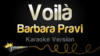 Barbara Pravi  Voilà Karaoke Version [upl. by Nailimixam]