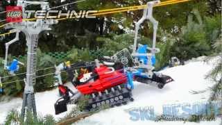 LEGO SKI RESORT  Technic SnowGroomer PowerFunctions [upl. by Koh526]