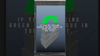 If Youre Seeing Green Color Issue in Your Object Do This maya3dmodelingmalayalam maya [upl. by Lemuelah368]