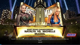 Michelle McCool vs Natalya  Divas Title Match [upl. by Otanutrof]