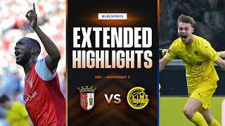 Braga vs BodøGlimt Extended Highlights  UEL League Phase MD 3  CBS Sports Golazo [upl. by Dewie]