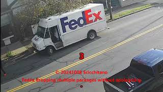 20241008 Fedex dropping box [upl. by Jayne]