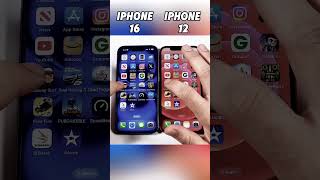 iphone 16 vs iphone 12 insane speed test whos the real king shorts viralvideo iphone [upl. by Aletta]