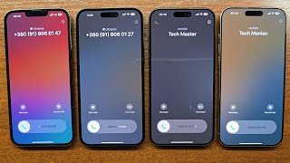 iPhone 13 Pro Max vs 14 Pro Max vs 15 Pro Max vs 16 Pro Max Incoming Call Reflection Ringtone [upl. by Norbie]