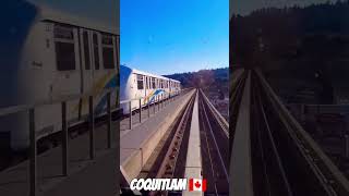 Millennium Line SkyTrain sailing through Coquitlam BC 🚊🍁🇨🇦 [upl. by Ahsieyn]