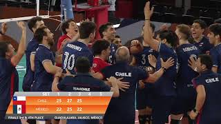 XVI Copa Panamericana NORCECA de Voleibol Varonil FINALES TERCER Y CUARTO LUGAR ▶️ CHILE VS MEXICO [upl. by Carrol862]