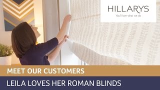 Hillarys Reviews  Leilas bedroom roman blinds [upl. by Manvell869]