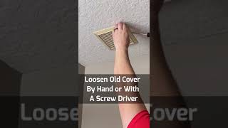 Replacing a Bathroom Fan Cover short [upl. by Howenstein]