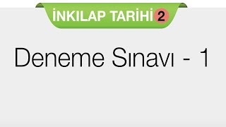 TC İNKILAP TARİHİ ve ATATÜRKÇÜLÜK 2  Deneme Sınavı 1 [upl. by Schober773]