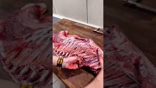 Brystet fra dådyr udbening  breast from fallow deer deboning🍀🦌 [upl. by Wootan]