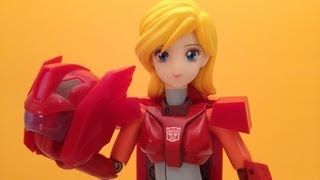 TRANSFORMERS MINERVA  CMS CORPS GUTTO KURU ACTION FIGURE VIDEO TOY REVIEW [upl. by Eseenaj]