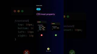 CSS inset properly css coding [upl. by Melburn]