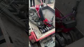 shredding motorcycle car metal bucket shreddermachine metalshredder twinshaftshreddermachine [upl. by Tanny297]