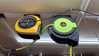 DIY Power Cord Reel Installation Organize Your Garage [upl. by Orabel]