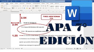 Normas APA 7ma edición en Word BIEN EXPLICADO [upl. by Lanna]