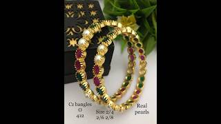 Pearl kangan design jewellery youtubeshorts shortvideo [upl. by Maclaine669]