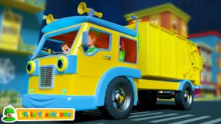 Halloween Wheels On The Garbage Truck Spooky Song amp Scary Video for Kids [upl. by Bradman]