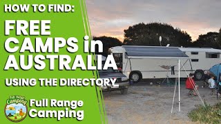 How To Find Free Camps In Australia Using Full Range Camping Web Directory [upl. by Paske102]