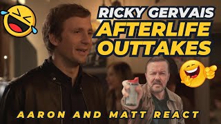 HILARIOUS Reaction to Ricky Gervais After Life Pub Scene Bloopers [upl. by Ennairac]