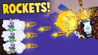 NEW SUPER ROCKETS and Hanging Super Fort Forts Multiplayer Gameplay  New Tons of Guns Update [upl. by Nnaillek]