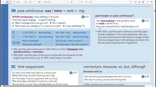 English File PreIntermediate Past Continuous Grammar Bank 2B pages 128 129 [upl. by Jb816]