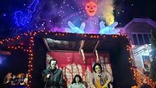 Dyker Heights Halloween Decorations 8401 10th Ave Brooklyn NY 11228 [upl. by Hama]