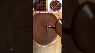 How to Make Chocolate Ganache  Chocolate Ganache with Cocoa Powder shorts shortvideo chocolate [upl. by Nolrak808]