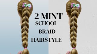 Very Easy amp Amazing Ponytail Hairstyle for Long Hair  Trending Braid Hairstyle for Back To School [upl. by Britta]