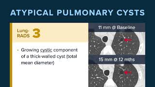 ACR LungRADS 2022 Atypical Pulmonary Cysts [upl. by Lilah]