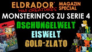 Schleich ® Eldrador ® Mini Creatures Serie 4  Monsterinfos zu Dschungelwelt amp Eiswelt  Gold Zlato [upl. by Ludie452]