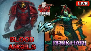 Blood Angels vs Drukari Battle Report [upl. by Ariak]