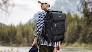 WITZMAN Carry on TraveL Backpack for Men Airline Approved Convertible Nylon Duffle Bags [upl. by Wilder131]