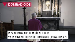 Freudenreicher Rosenkranz aus dem Kölner Dom mit Weihbischof Dominikus Schwaderlapp [upl. by Ulrick]